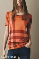 2013 burberry t-shirt mujer populaire coton london sm orange